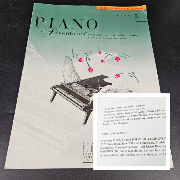 FJH Piano Lesson Sheet Music Books Level 2A-B 3A-B 4 5 Intermed Advanced Set 6 - Picture 3 of 16